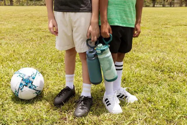 Alt view image 2 of 7 - Powerfill Pro 18oz Kids Stainless Sip or Chug Water Bottle, Midnight Storm