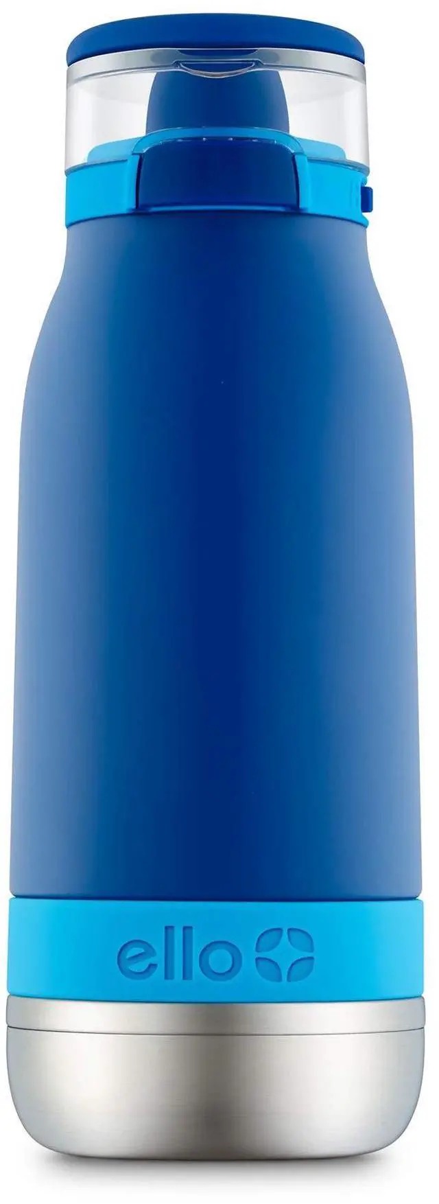 Main image of Emma 14oz Vacuum Insulated Stainless Steel Kids Water Bottle with Straw and Built-in Carrying Handle and Leak-Proof Locking Lid for School Backpack, Lunchbox and Outdoor Sports, Touchdown Blue