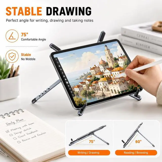 Alt view image 5 of 6 - 3 in 1 Magnetic Laptop Stand Foldable