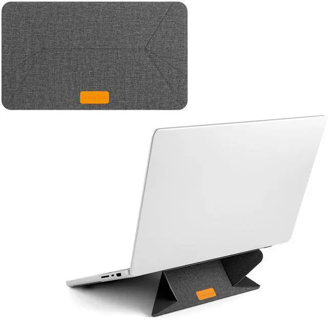 Main image of Adhesive Laptop Stand for Desk, Foldable Dual-Angle, 1314 in