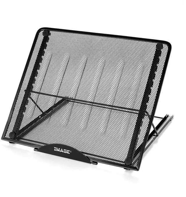 Main image of Laptop Stand, A3 Large Version Foldable Portable Ventilated Desktop Laptop Stand Holder, Adjustable 12 Angle Points Stand, Compatible with 10" ~ 17" Notebooks, LED Light Box Pad