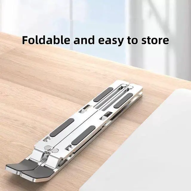 Alt view image 4 of 7 - Adjustable Laptop Stand, Silver