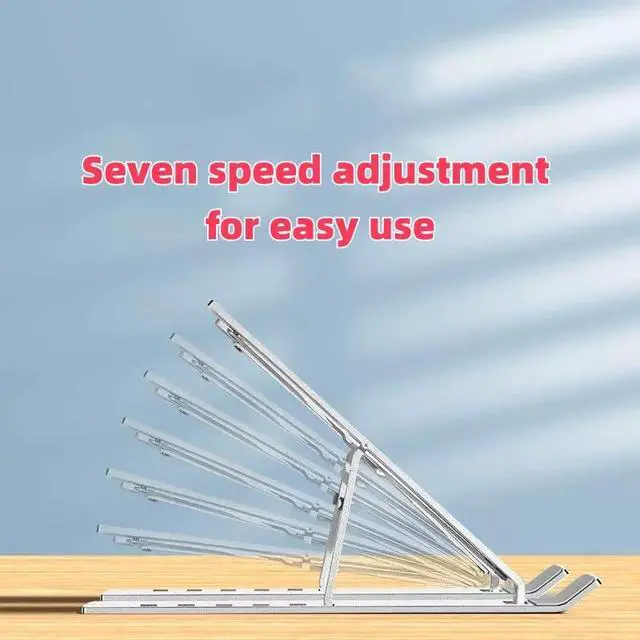 Alt view image 5 of 7 - Adjustable Laptop Stand, Silver