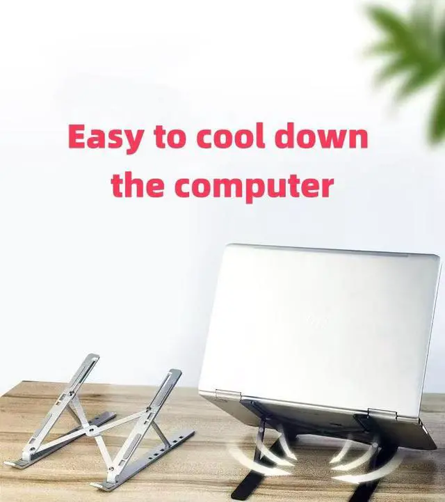 Alt view image 6 of 7 - Adjustable Laptop Stand, Silver