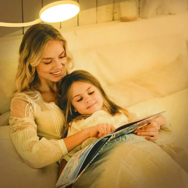Alt view image 4 of 6 - Dorm Room Essential Clip on Light Wall-Mounted, 3 Color Portable Desk Light Mini Clip Lamp, Battery Operation Small Desk Lamp with Clamp, Reading Lights for Books Bunk Bed Headboard Makeup
