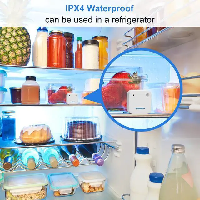 Alt view image 4 of 7 - Wireless Thermometer Humidity and Temperature Monitor, IBS-TH2 Freezer Thermometer Bluetooth Temperature Sensor Smart, with APP for Android and iOS (Temperature and Humidity Sensor)