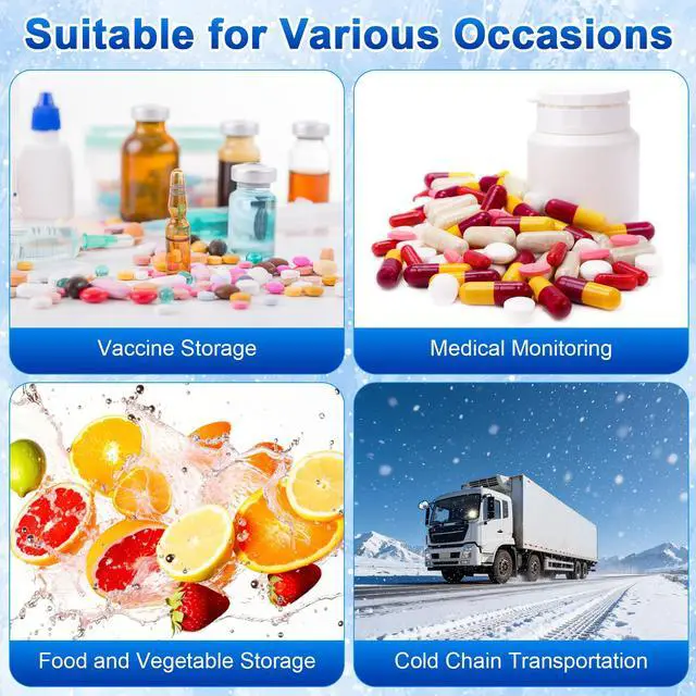 Alt view image 4 of 7 - New Smart Wireless Temperature Tag for Temperature Monitoring and Recording in Refrigerator6 Packs