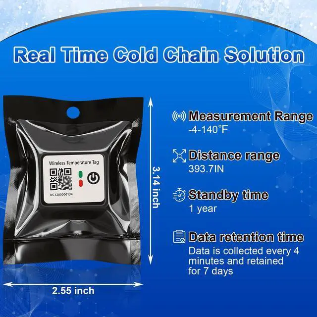 Alt view image 6 of 7 - New Smart Wireless Temperature Tag for Temperature Monitoring and Recording in Refrigerator6 Packs