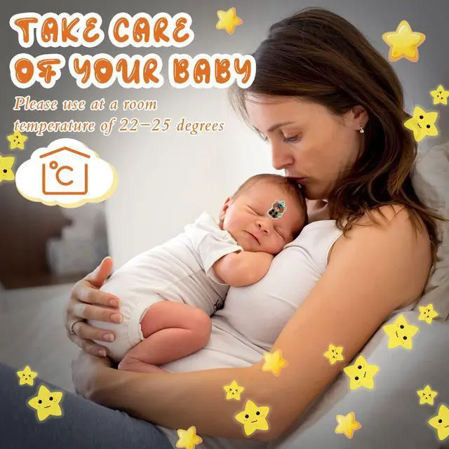 Alt view image 7 of 7 - 12 Pcs Stick-on Fever Stickers Forehead Temperature Monitoring Patch Cartoon Stickers Thermometer Strips for Kids