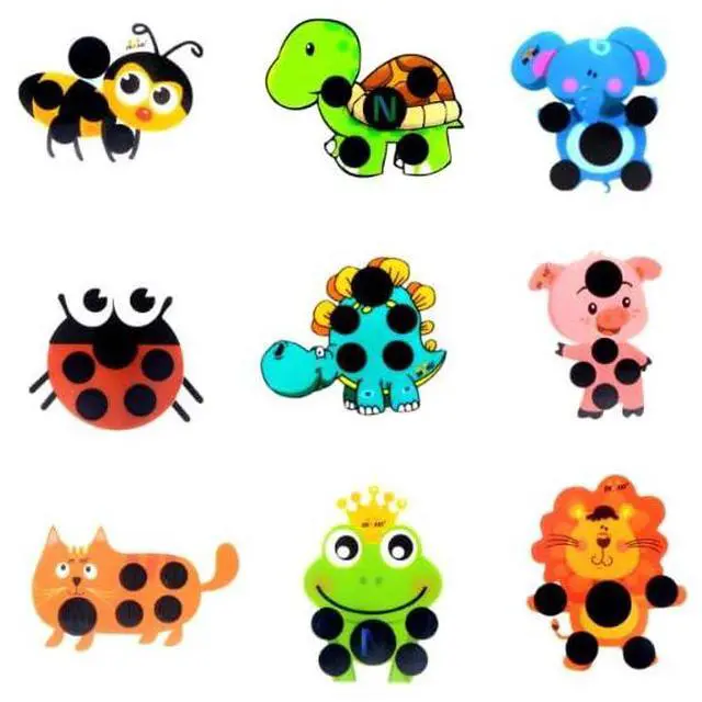 Main image of 6Pcs Multicolor Forehead Stick-On Fever Kids Fast Temperature Fever Continuously Fever Temperature Monitoring Stickers Fever Stickers for Children Infants Health