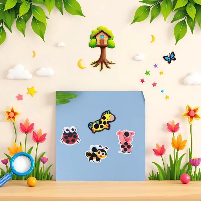 Alt view image 6 of 7 - 6Pcs Multicolor Forehead Stick-On Fever Kids Fast Temperature Fever Continuously Fever Temperature Monitoring Stickers Fever Stickers for Children Infants Health