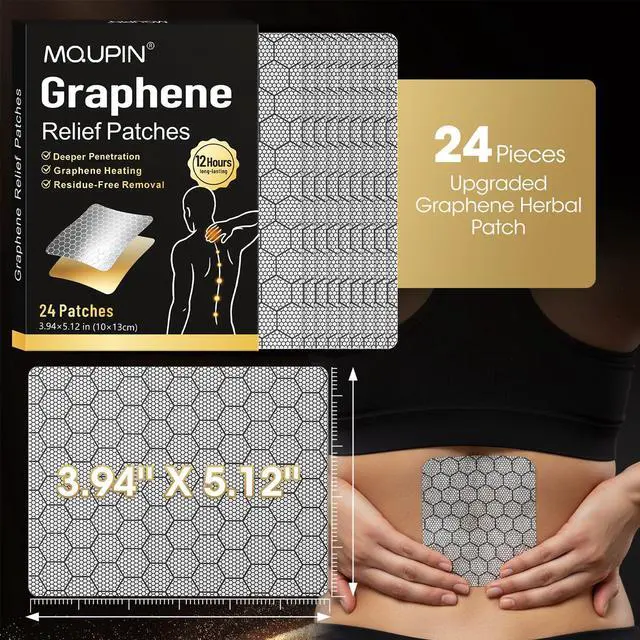 Alt view image 7 of 7 - 24PCS Infrared Warming Patches, Ultra Strength Graphenel Patches