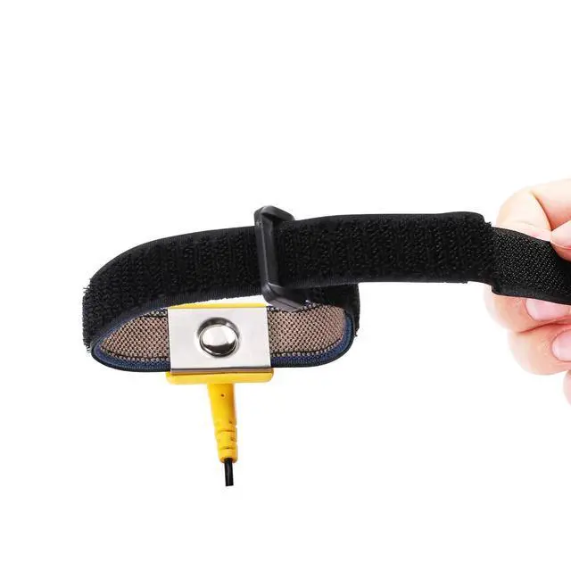 Alt view image 5 of 7 - Anti Static Wrist Strap 11" Grounding Bracelet with Alligator Clip, 2 Pack