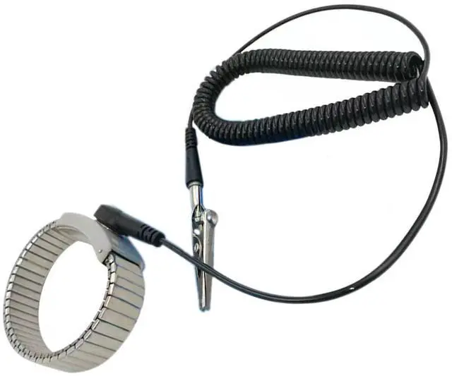 Main image of Adjustable Length ESD Metal Anti Static Wrist Strap ESD Supplies