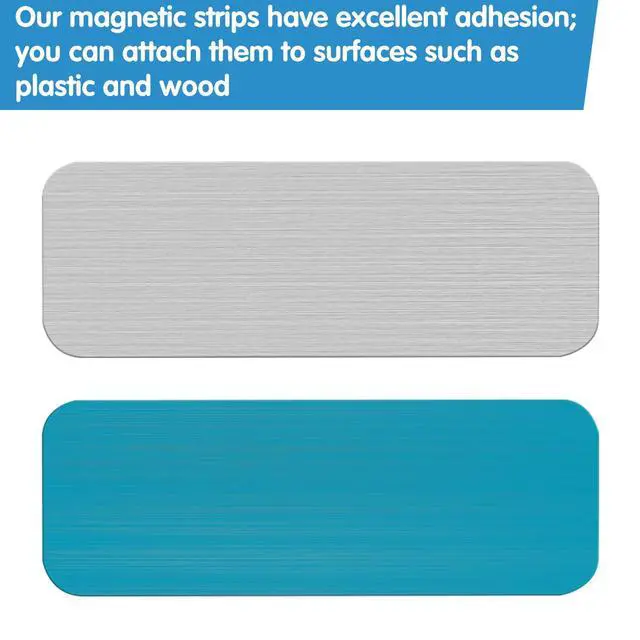 Alt view image 5 of 7 - 12Pcs Under Cabinet Lights Magnetic Strips with Adhesive Backing, LED Light Strip Sticky Lights for Under Cabinet, Replacement Strips with Adhesive Backing Suitable for Wood & Plastic Surfaces