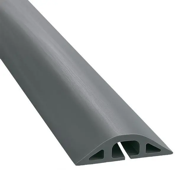 Main image of D-2 Rubber Duct Cord Cover - 36 Inch (3 Feet) Gray Floor Cable Protector