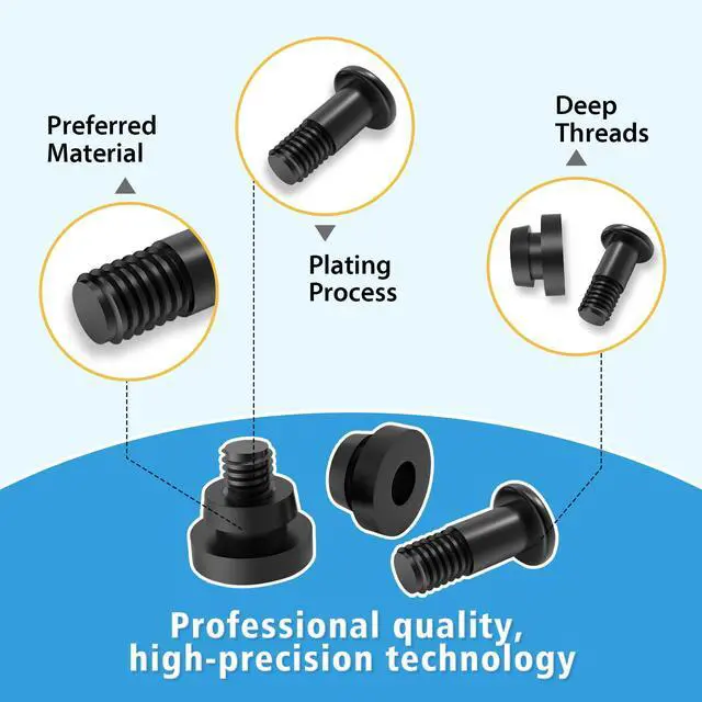 Alt view image 3 of 7 - Hard Disk Mounting Screws,3.5 inch HDD Screw and Shock Absorption Rubber Washer Kit,Solid State Drives Screws Computer Case Hard Drive Mounting Accessories(18 Set)