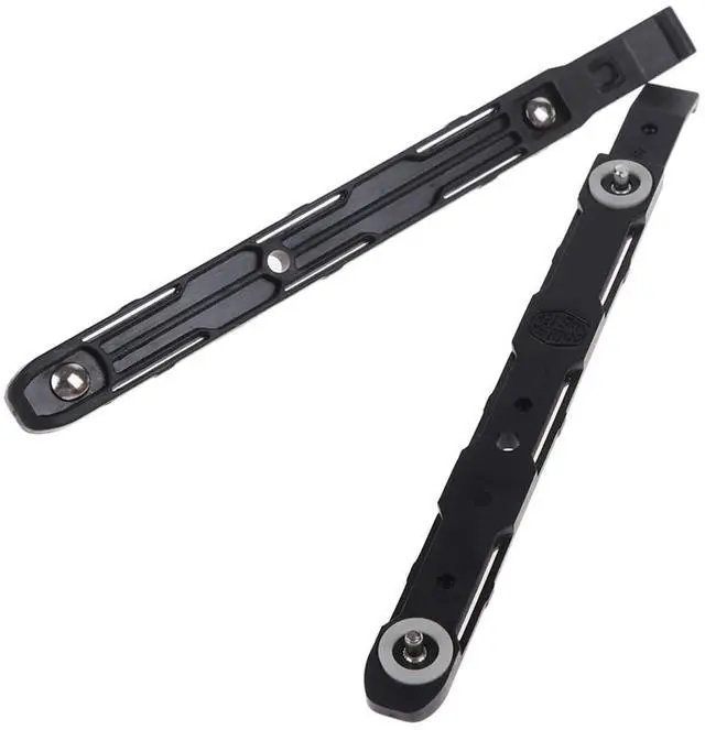 Alt view image 2 of 6 - 8 Pack Chassis Hard Drive Mounting Plastic Rails Chassis Hard Drive Rails Durable Anti-Scratch HDD Mount Rails for Desktop Computer Cases, Black