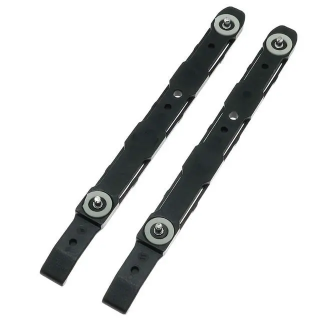 Alt view image 5 of 6 - 8 Pack Chassis Hard Drive Mounting Plastic Rails Chassis Hard Drive Rails Durable Anti-Scratch HDD Mount Rails for Desktop Computer Cases, Black