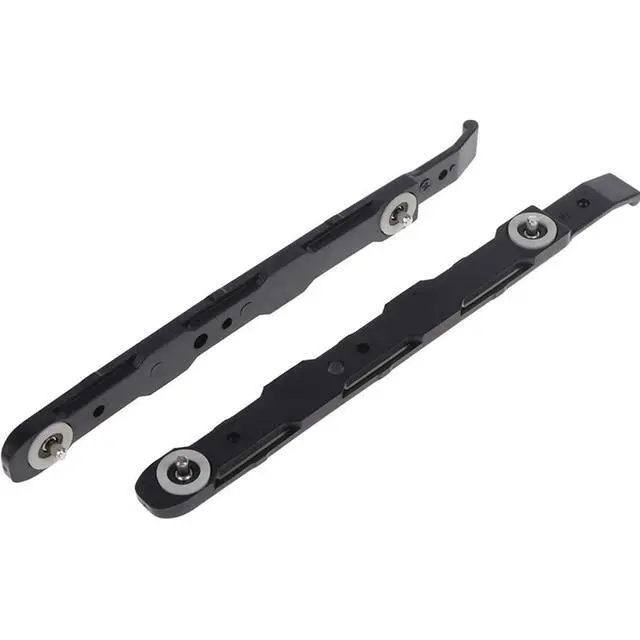 Alt view image 3 of 6 - 8 Pack Chassis Hard Drive Mounting Plastic Rails Chassis Hard Drive Rails Durable Anti-Scratch HDD Mount Rails for Desktop Computer Cases, Black