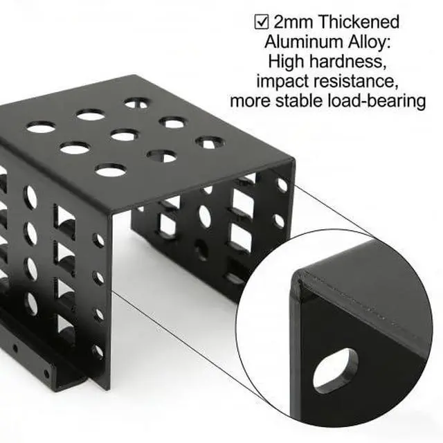 Alt view image 3 of 7 - 2.5 Inch HDD Mounting Rack, Hard Drive Storage Bracket (Black)