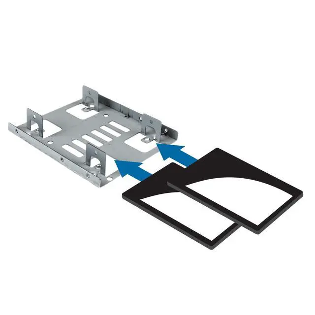 Alt view image 5 of 6 - Dual 2.5in to 3.5in SATA Bracket Kit, TAA (BRACKET25X2)