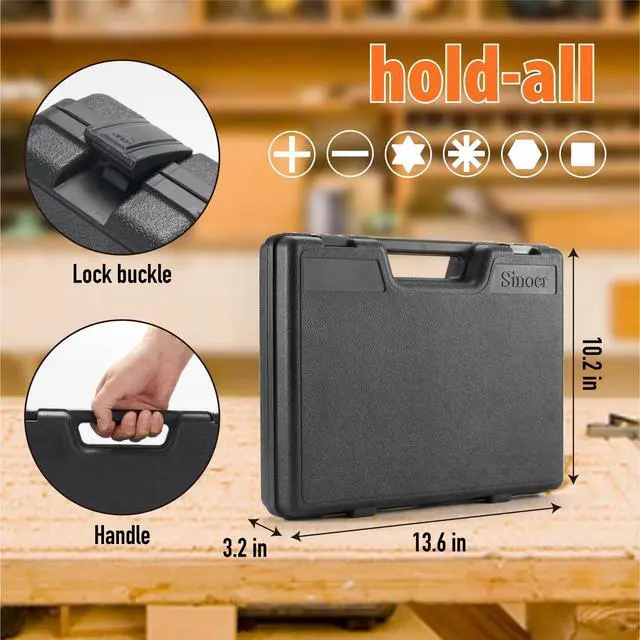 Alt view image 7 of 7 - 70-Piece Multi Bit Magnetic Screwdriver Set with Storage Case