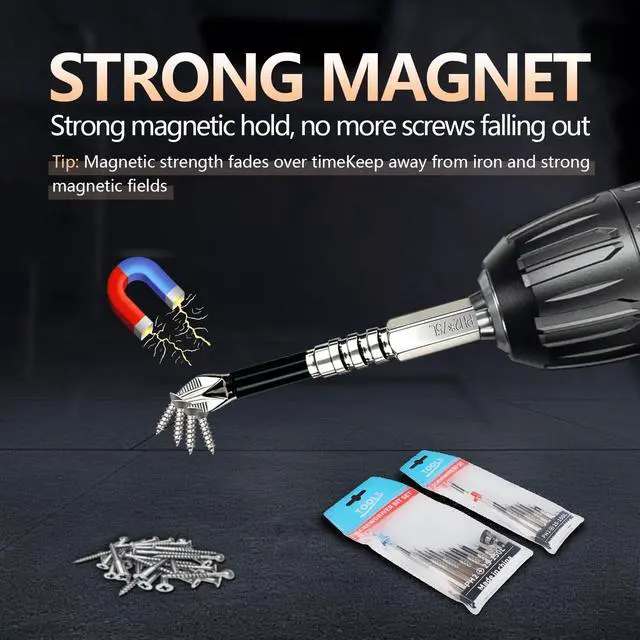 Alt view image 3 of 7 - High Magnetic Screwdriver Drill Bit Set-10Pcs Fixion Tools K5 Non-Slip Bit