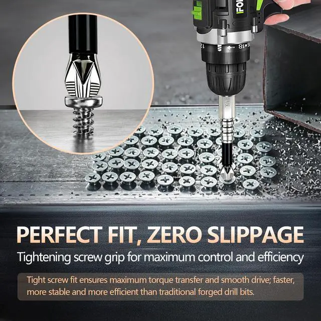 Alt view image 5 of 7 - High Magnetic Screwdriver Drill Bit Set-10Pcs Fixion Tools K5 Non-Slip Bit