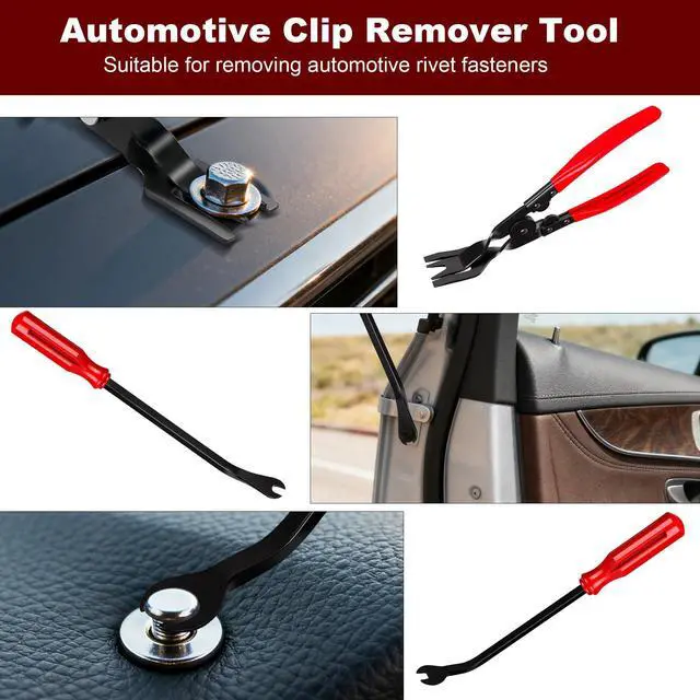 Alt view image 4 of 7 - Zcirl 8 Pcs Auto Trim Removal Tool Kit with Non-Scratch Plastic Pry Tool and Fastener Clip Pliers,Door Panel Removal Tool for Car Interior - Fastener, Clip, Door Panel, Molding, and Dashboard