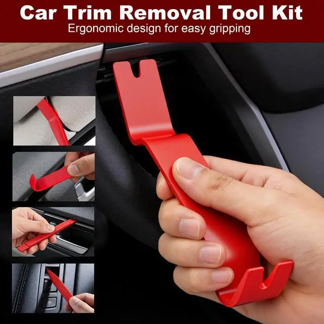 Alt view image 5 of 7 - Zcirl 8 Pcs Auto Trim Removal Tool Kit with Non-Scratch Plastic Pry Tool and Fastener Clip Pliers,Door Panel Removal Tool for Car Interior - Fastener, Clip, Door Panel, Molding, and Dashboard