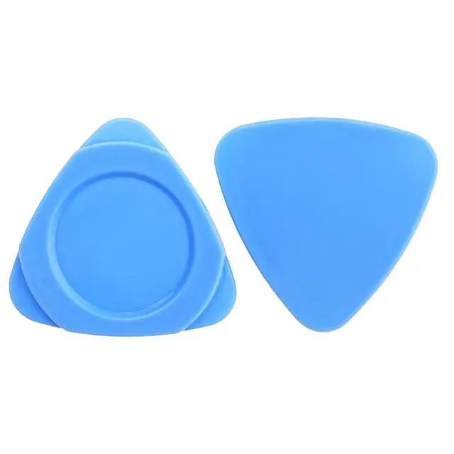 Alt view image 4 of 7 - 50 Pack Triangle Plastic Pry Opening Tool - Blue Guitar Picks for iPhone Screen Repair, LCD Removal, Tablet Laptop Disassembly | 30mm Non-Conductive Spudger Set for Electronics Repair