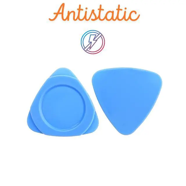 Alt view image 6 of 7 - 50 Pack Triangle Plastic Pry Opening Tool - Blue Guitar Picks for iPhone Screen Repair, LCD Removal, Tablet Laptop Disassembly | 30mm Non-Conductive Spudger Set for Electronics Repair