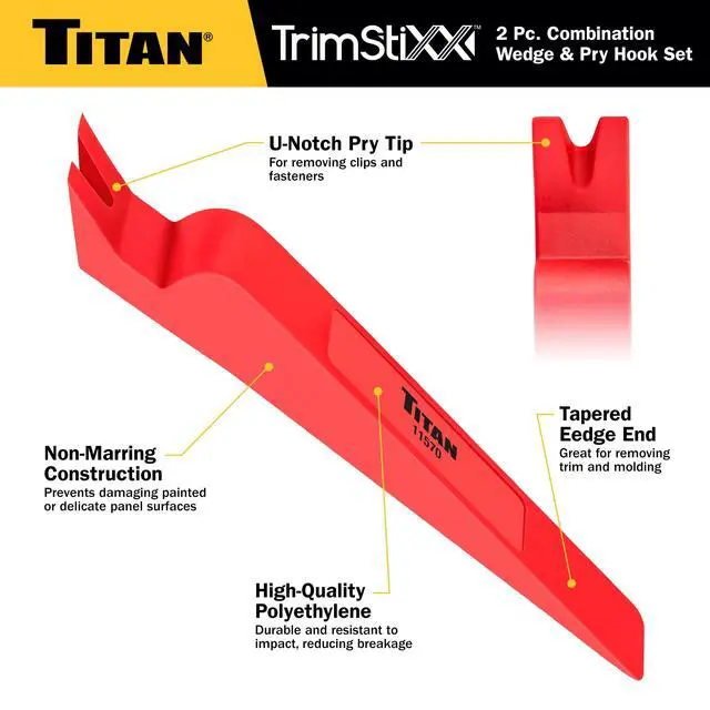 Alt view image 2 of 7 - 11568 2-Piece Combination Wedge and Pry Hook Set