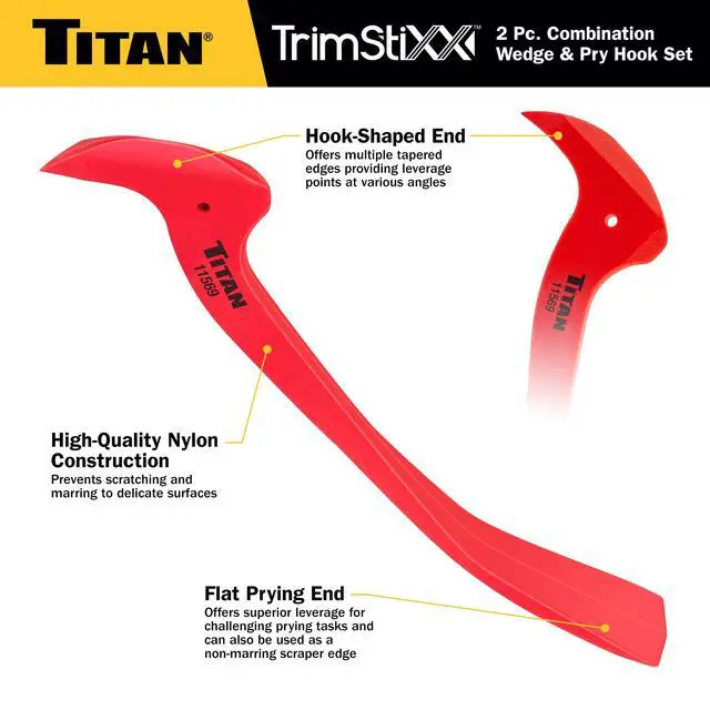 Alt view image 3 of 7 - 11568 2-Piece Combination Wedge and Pry Hook Set