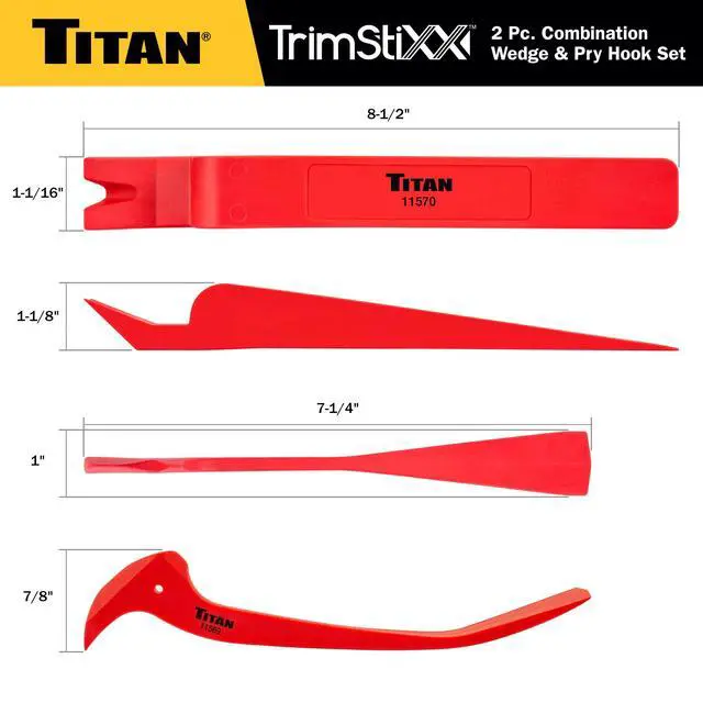 Alt view image 4 of 7 - 11568 2-Piece Combination Wedge and Pry Hook Set