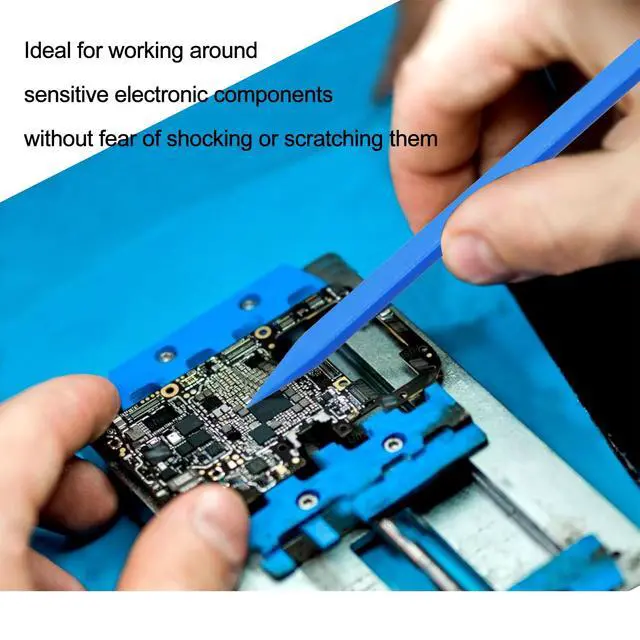Alt view image 3 of 7 - 4 Colors 20pcs/lot Non-Abrasive Nylon Plastic Spudger Security Pry Bar Nylon Plastic Crowbar for iPhone Tablet Laptop LCD Screen Opening Repair