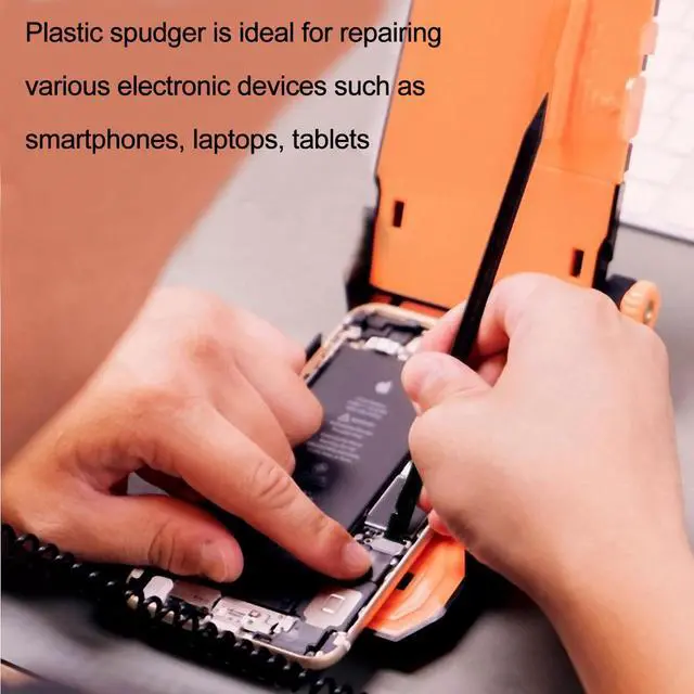 Alt view image 4 of 7 - 4 Colors 20pcs/lot Non-Abrasive Nylon Plastic Spudger Security Pry Bar Nylon Plastic Crowbar for iPhone Tablet Laptop LCD Screen Opening Repair