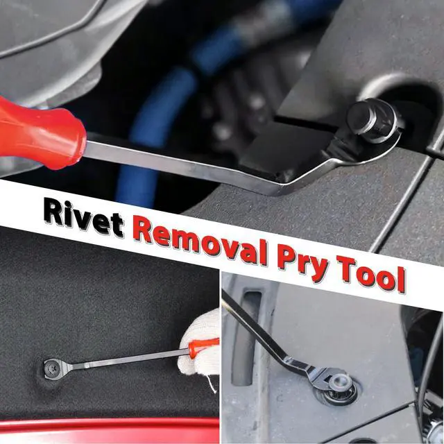 Alt view image 6 of 7 - 8Pcs Auto Trim Disassembly Tool Set,Nylon Plastic Fasteners Remover Tools for Car Dash and Upholstery,Car Door Panel Trim Removal Tool Kit with Storage Bag,No Scratch Auto Interior Remover - Red