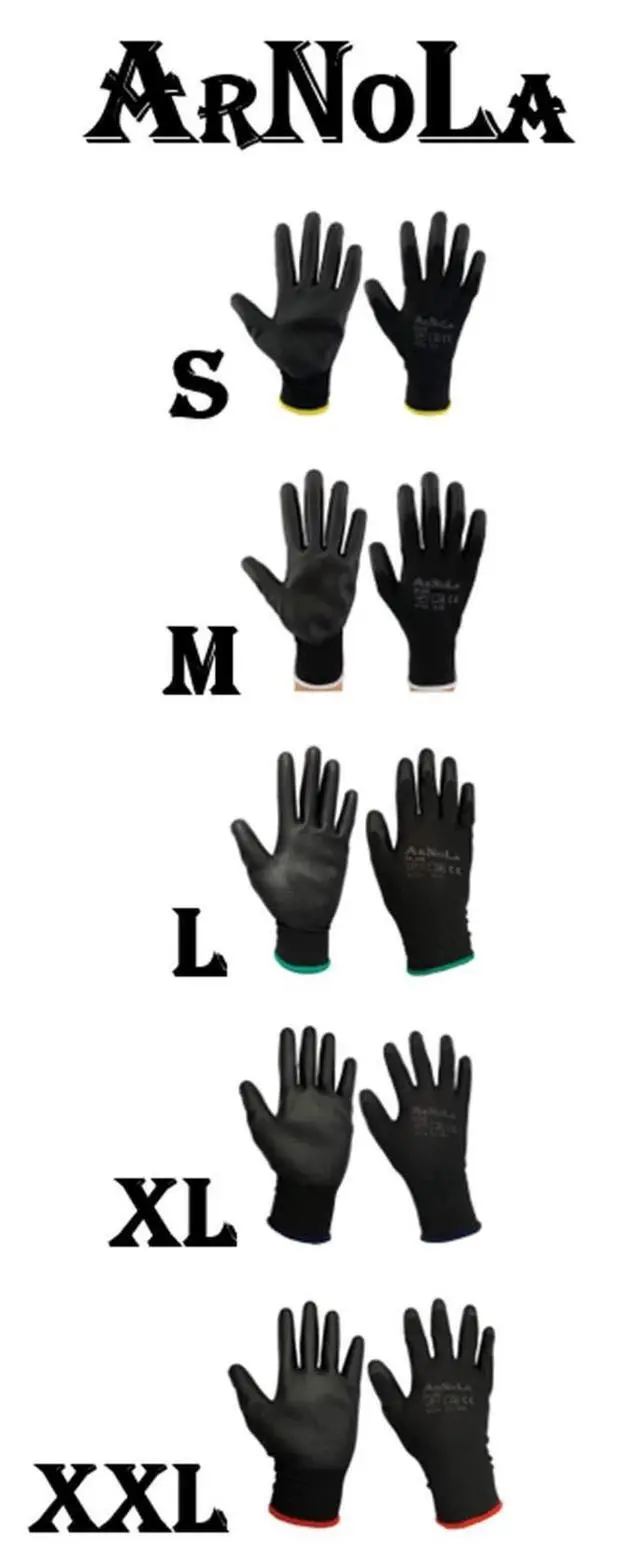 Alt view image 5 of 5 - 12 Pairs ESD Anti Static Work Gloves, 13-Gauge PU Coated Fingertips Safety Gloves for Electronics Assembly, Computer Repair, Precision Handling