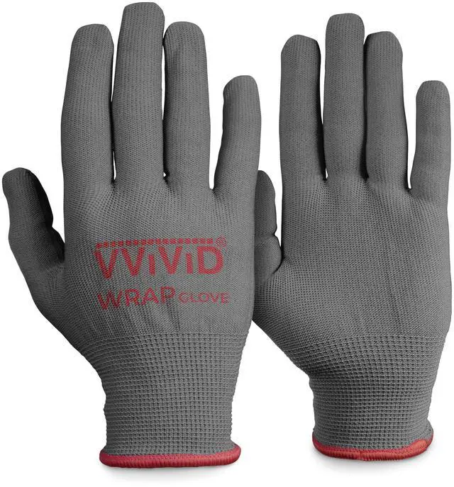 Main image of Grey Professional Vinyl Wrap Anti-Static Applicator Glove Pair (2 Glove Pack)