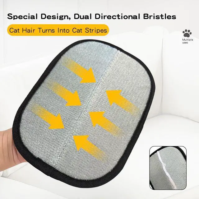 Alt view image 7 of 7 - Electrostatic Pet Hair Removal Gloves