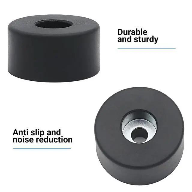 Alt view image 3 of 5 - 4 Pack 192310GS Anti Vibration Rubber Feet with Stainless Steel Nuts & Washers Universal Air Compressor Isolation Pads for Generators, Pressure Washers, Speaker Cabinets, Washing Machine, Furniture
