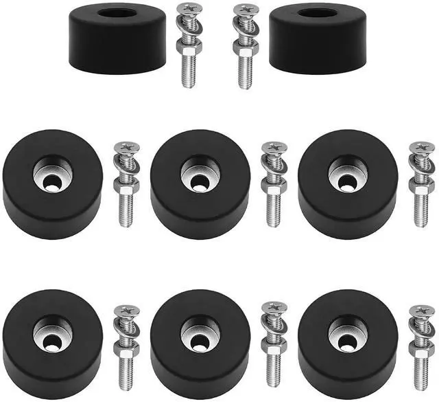 Main image of 8 Pack 192310GS Anti Vibration Rubber Feet, Air Compressor Isolation Pads with Stainless Steel Nuts & Washers,for 094-0026, E106661, D091007, for Generators, Pressure Washers, Speaker Cabinets
