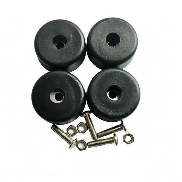 Alt view image 2 of 5 - 4 Sets of Non Slip Rubber Bumper Feet Anti Vibration Foot Pad with Screw