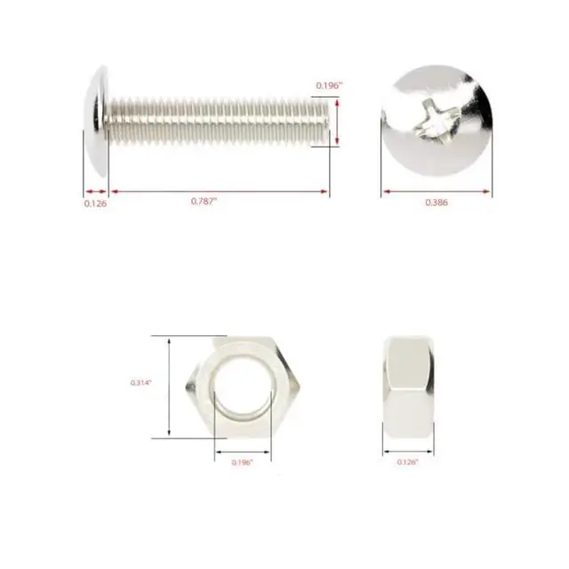 Alt view image 4 of 5 - 4 Sets of Non Slip Rubber Bumper Feet Anti Vibration Foot Pad with Screw