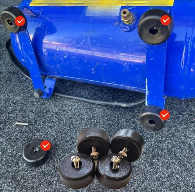 Alt view image 5 of 5 - 4 Sets of Non Slip Rubber Bumper Feet Anti Vibration Foot Pad with Screw