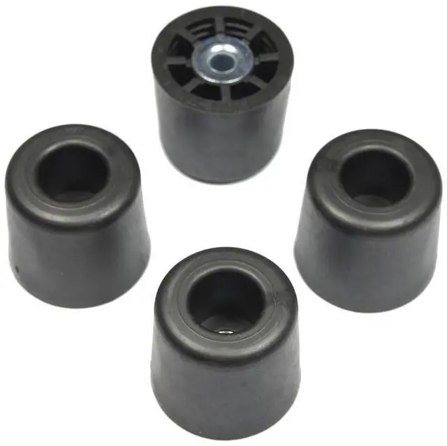 Main image of 4 Large Extra Tall Rubber FEET 1.125" H X 1.250" D - Made in USA - Non Marking - Perfect for Furniture, Sofas, Tables, Chairs, Stools, Desks, Benches, Chests & Other Large Items.