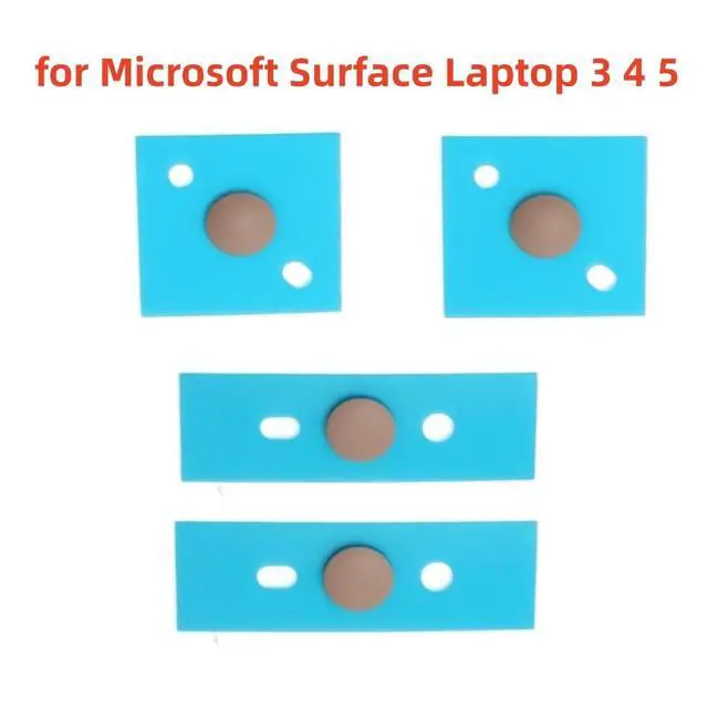 Alt view image 4 of 7 - Laptop Bottom Case Rubber Feet Replacement for Microsoft Surface Laptop 3 4 5 Anti Slip Laptop Foot Pads Rose Gold