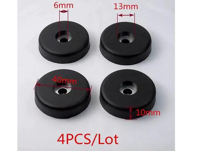 Alt view image 2 of 4 - DJ Speaker Cabinet Rubber Feet for Speaker Cabinets and Flight Case Repair Kit Accessories Woofer 4PCS 40x10mm for Home Theater Karaoke